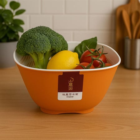 سلة تصفية الفواكه والخضروات – متعددة الاستخدامات وسهلة التنظيف