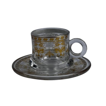 طقم فناجين زجاج  12 قطعة