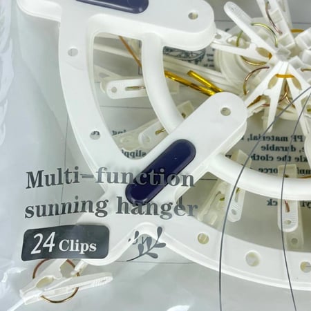 علاق غسيل متعدد الوظائف مزود بـ 24 مشبك