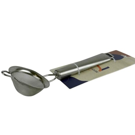 مصفاة ستانلس ستيل ناعمة بمقبض معدني