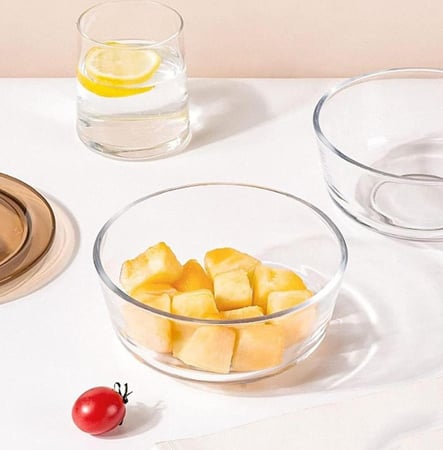 طقم أوعية زجاجية مقاومة للحرارة 3 قطع