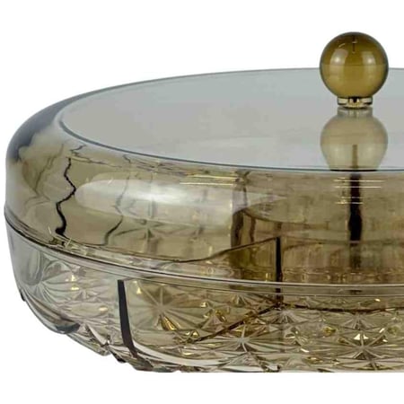 طبق مكسرات بغطاء