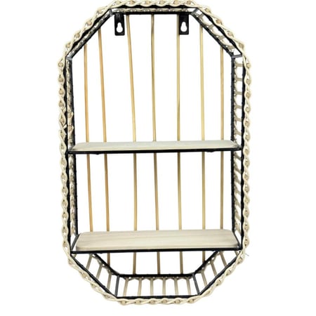 رف جداري ديكوري بإطار معدني