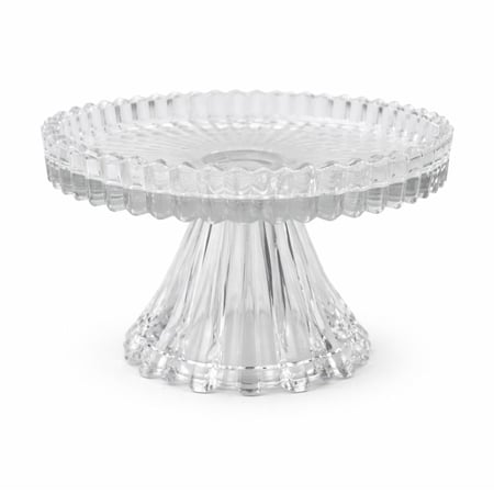 ستاند تقديم كريستال بقاعدة فاخرة للحلويات والفواكه