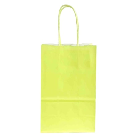 أكياس تسوق ورقية ملونة بمقابض ملتوية