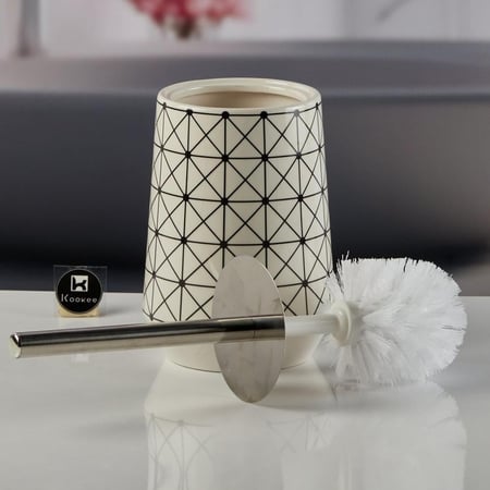 فرشاة مرحاض سيراميك مزخرفة