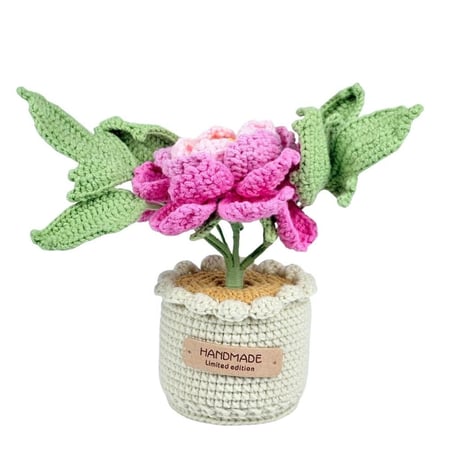 زهور حياكة يدوية – لمسة جمال ما تذبل  تميزي بقطعة فنية ناعمة تضيف لمسة دفء وأناقة لأي مكان.