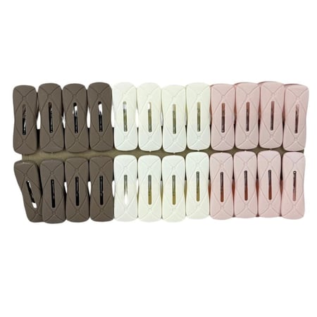 مشابك غسيل بلاستيكية متعددة الألوان – 24 قطعة