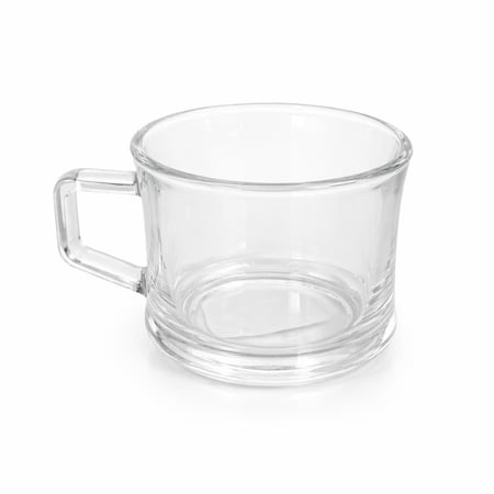 طقم اكواب زجاج بنقشة كريستال 6 قطع