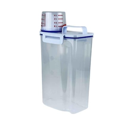 حافظة بلاستيكية محكمة بغطاء قياس