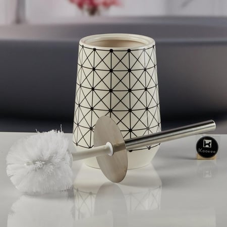 فرشاة مرحاض سيراميك مزخرفة