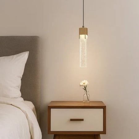 اضاءة معلقة ذهبية انتشار ضوء ناعم