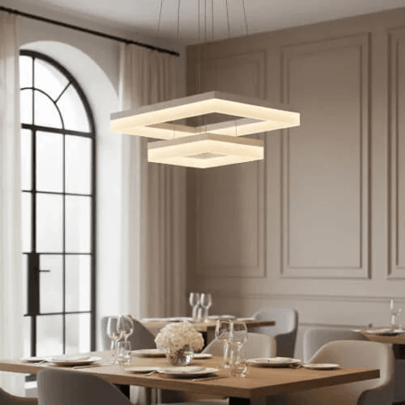 ثريا مربع ليد مقاس 60 سم و40 سم