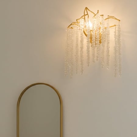 لمبة كريستال جدارية شرائط متدلية