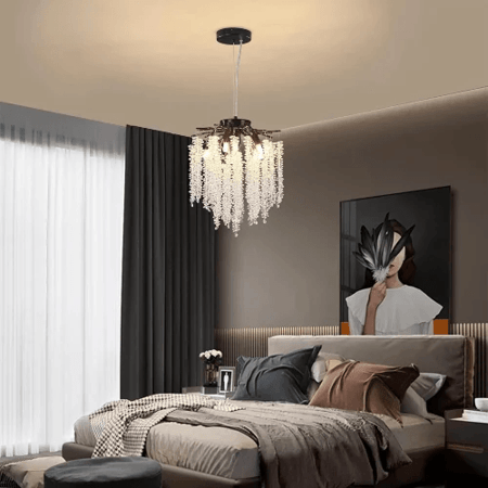 ثريا كريستال أسود عناقيد