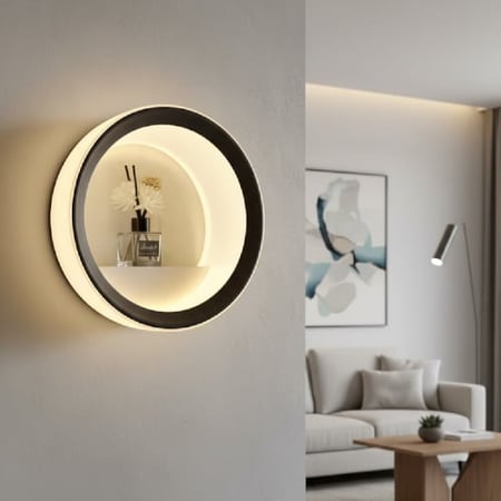 اضاءة جدارية مودرن طابع بصري حديث