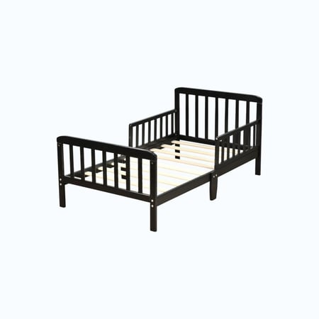 سرير أطفال حواجز اسود 75×135 سم