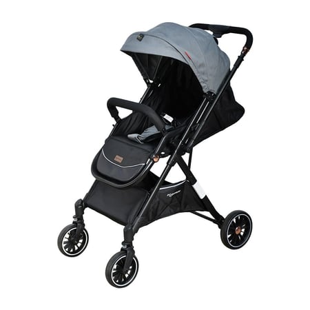 عربة أطفال قابلة للطي قماش بهيكل معدني