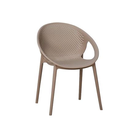 كرسي بلاستيك بظهر مثقّب