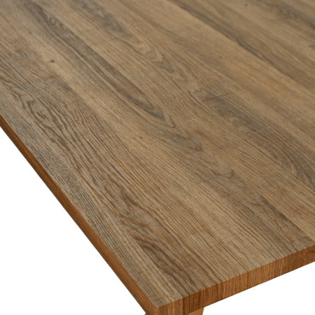 طاولة طعام خشب بأرجل معدنية 8 كراسي بيج