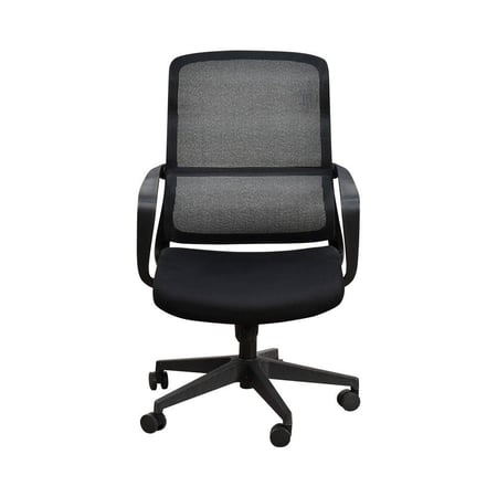 كرسي مكتب مودرن دوار قابل للتعديل أسود