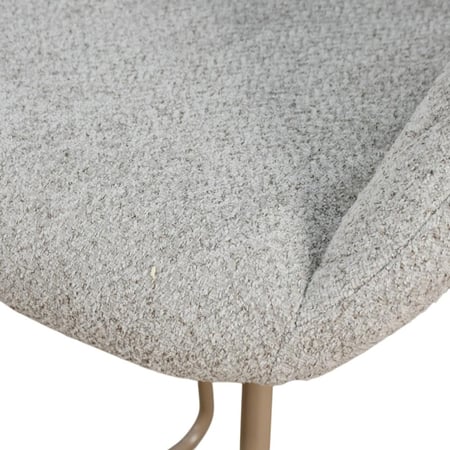 كرسي بار عصري قماش بقاعدة معدنية بيج