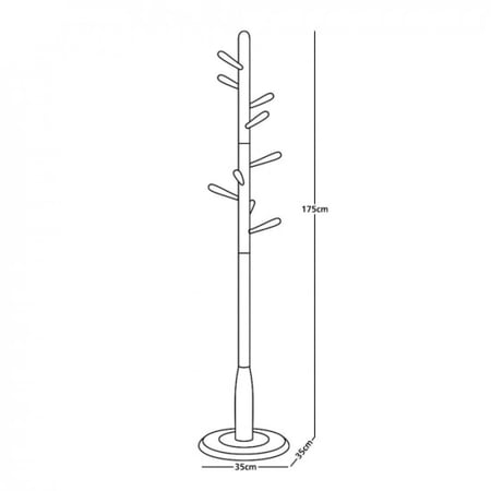 علاقة ملابس من الخشب أوف وايت 175 سم