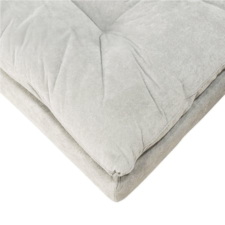 كنبة قابلة للتعديل إلى سرير - رمادي فاتح