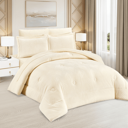 مفرش نافيرا الشتوي مخمل 6 قطع نفرين