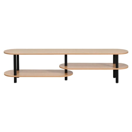 وحدة تلفاز مودرن خشب بهيكل معدني 180 سم