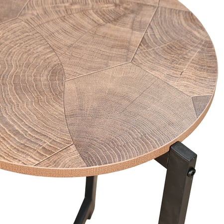 طاولة خدمة مفردة خشب تصميم عملي بني