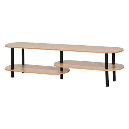 وحدة تلفاز مودرن خشب بهيكل معدني 180 سم