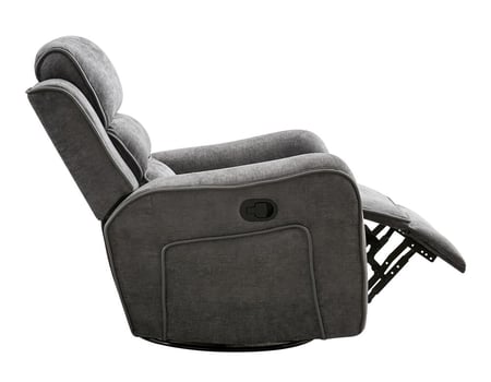 كرسي جابر استرخاء هزاز دوار فاخر - رمادي غامق