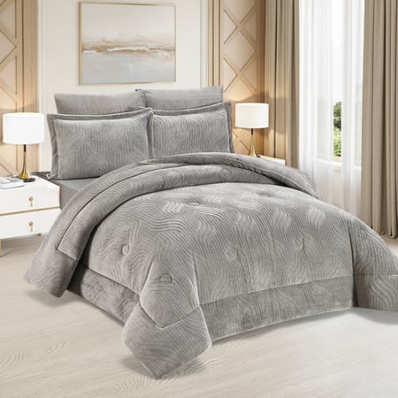 مفرش نافيرا الشتوي مخمل 4قطع نفر