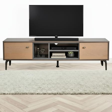 وحدة تلفاز مودرن خشب 160 سم