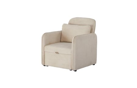 كرسي قابل للتعديل لسرير 2*1 مفرد بيج