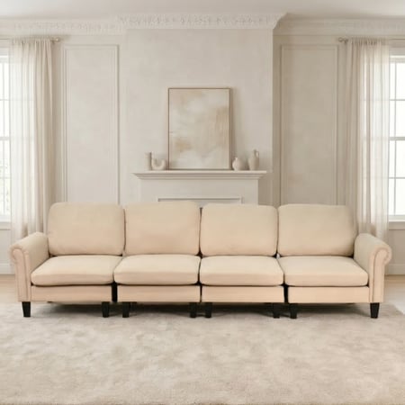 كنبة زاوية مودرن قماش تصميم عصري كافيه