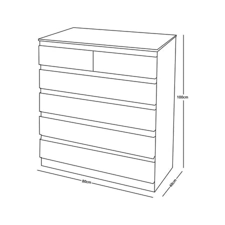 خزانة بـ 6 أدراج