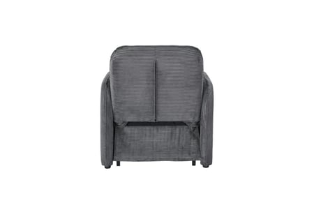 كرسي قابل للتعديل لسرير 2*1 مفرد رمادي غامق