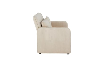 كنبة استرخاء مزدوجة قابلة للتحول إلى سرير – بيج