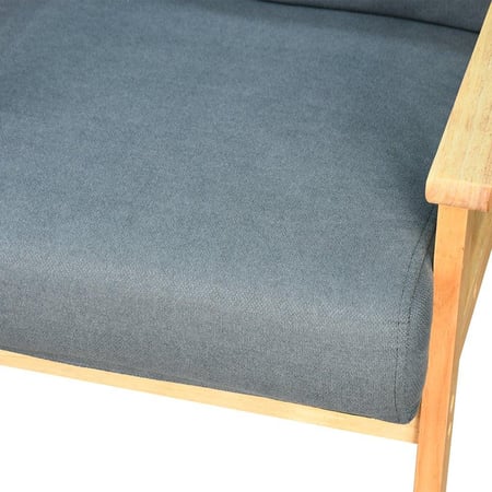 جلسة خارجية 5 مقاعد وطاولة خشب عصرية