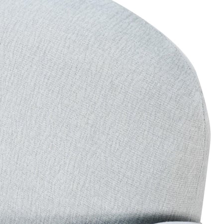 كرسي مفرد فخم قماش بهيكل خشبي مودرن رمادي