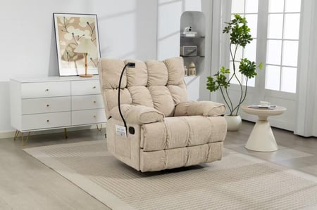 كرسي المطانيخ استرخاء فخم دوار مع حامل جوال كوفي