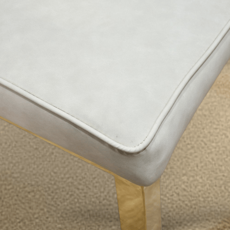 طاولة طعام رخام مع أرجل معدنية 6 كرسي