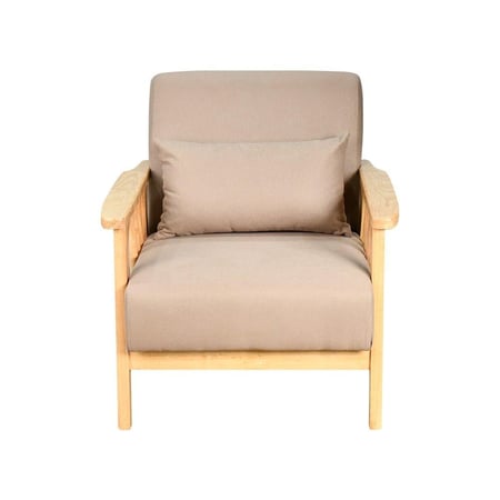 طقم كنب 6 مقاعد وطاولة بهيكل خشبي عصري كافيه