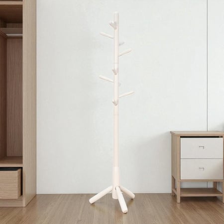 علاقة ملابس خشب مع أرفف تخزين 175 سم