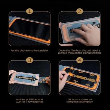 حماية فائقة لشاشة الايفون مع ستيكر الحماية الجمل CAMEL Tempered Glass