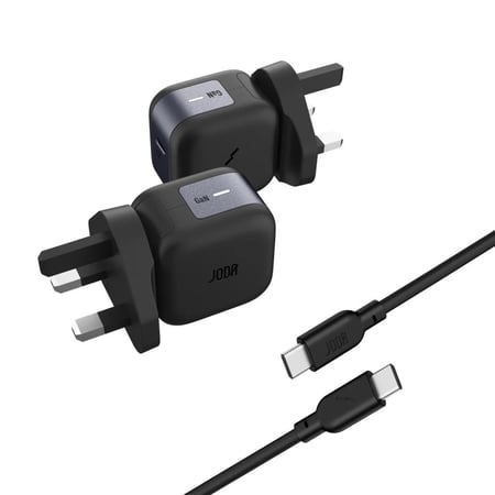 بكج 2*1 JODA ياباني أصلي 20W – شاحن جداري + كابل تايب سي