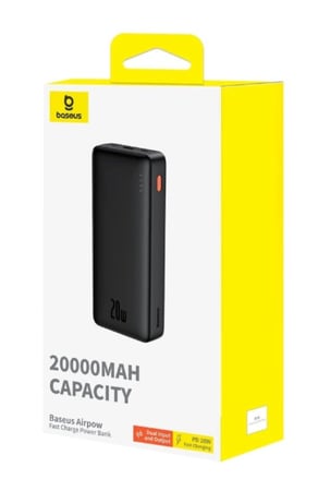 باور بانك بطارية متنقلة بيسوس 20000 بمنفذين شحن سريع