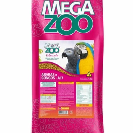 A17 غذاء كامل ومتوازن للمكاو والكاسكو والببغاوات كبيرة الحجم التي تحتاج طاقة عالية يستخدم في موسم الراحة MEGAZOO